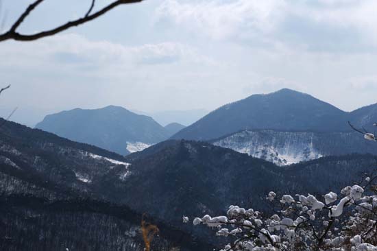 무등은 두 팔 벌려 허다한 능선을 다 품고 산다. 중머리재에서 바라본 능선들 